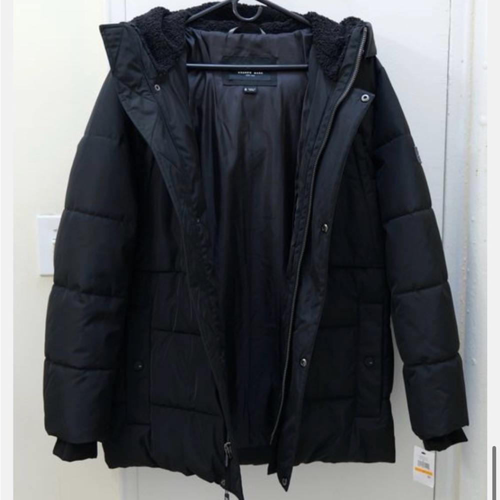 ANDREW MARC Yarmouth Parka Jacket with Fleece-Lined Hood - NWT - Picture 6 of 10